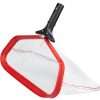 ProTuff 13.5" fine mesh pool silt net — red aluminum frame, universal pole handle